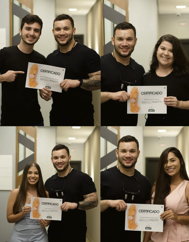 Alunos com certificado do treinamento presencial