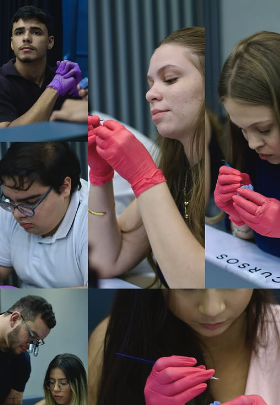 Participantes praticando o protocolo em imersão