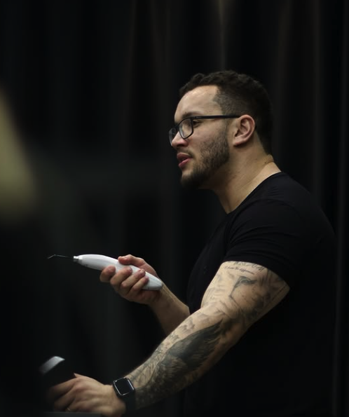 Raynner Araújo durante treinamento presencial